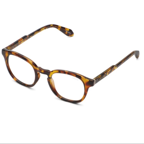 QUAY Walk On Blue Light Glasses Tortoise Frame Bluelight Blocking Lens Unisex - Picture 3 of 6